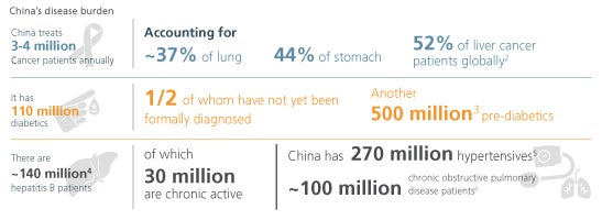 china's disease burden