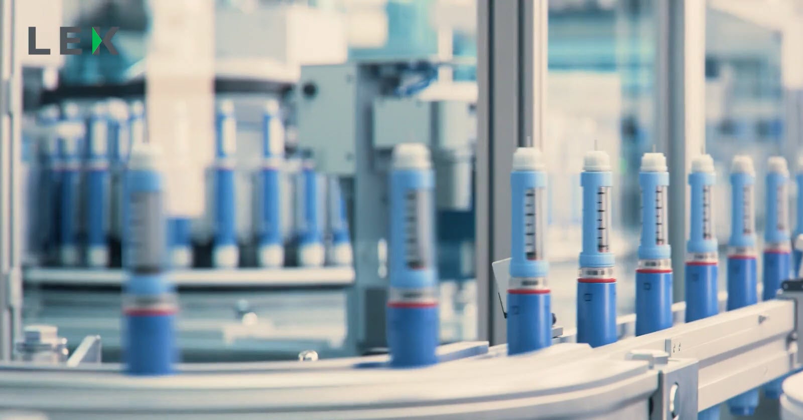 Vials on coveyer belt