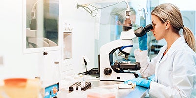 researcher in lab