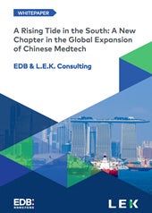 White paper thumbnail; A Rising Tide in the South: A New Chapter in the Global Expansion of Chinese Medtech