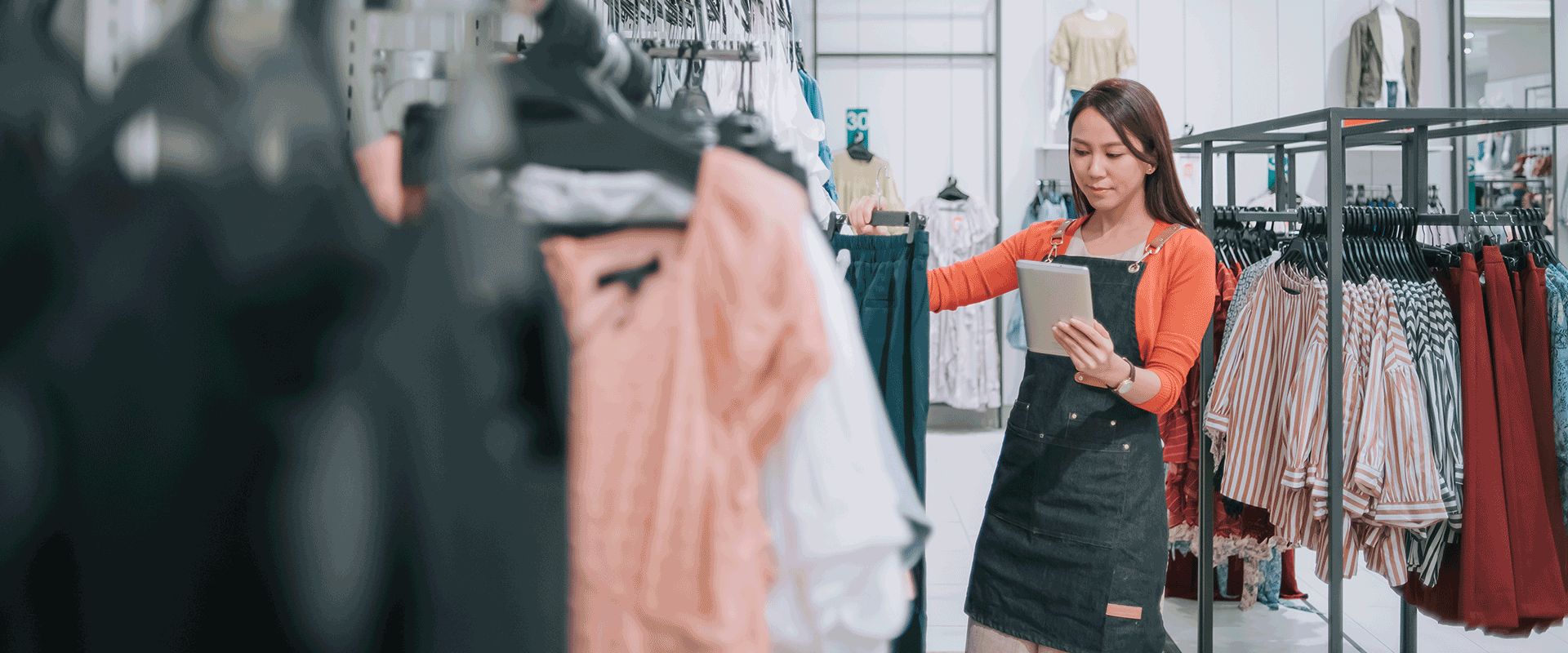 woman shopping in store