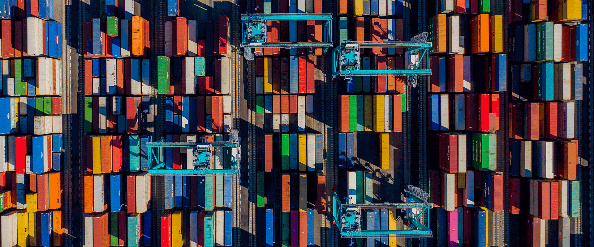 colorful shipping containers