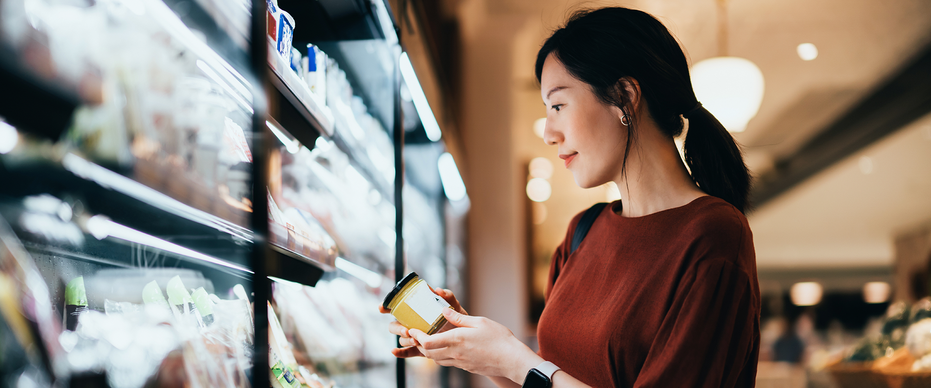 woman in shopping aisle