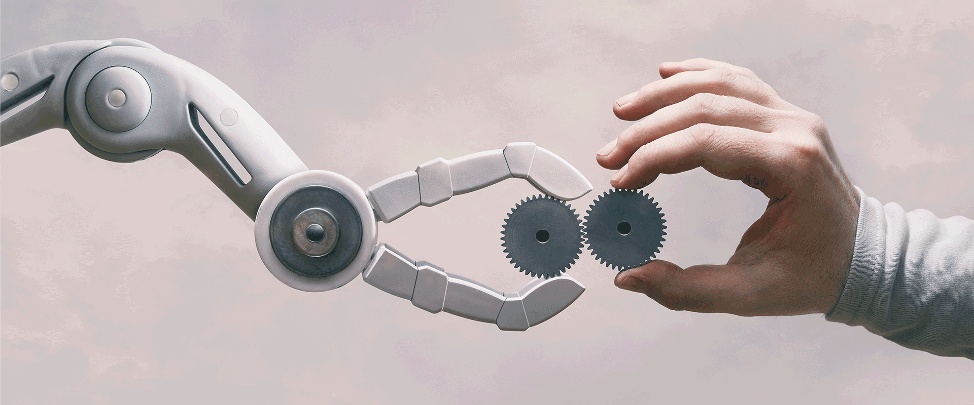 robot reaching for human