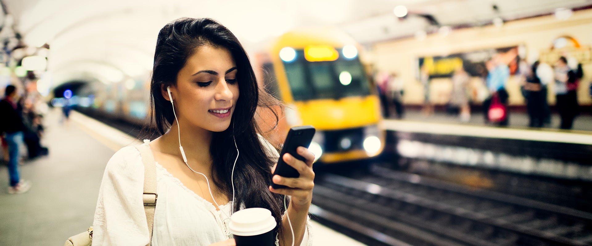 woman engaging with new transport technology in Australia