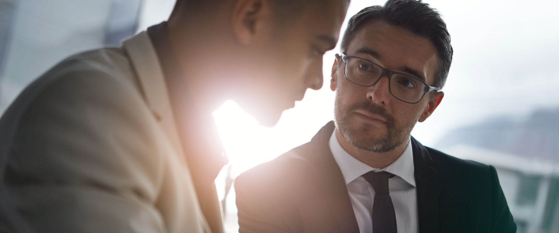 two people in meeting