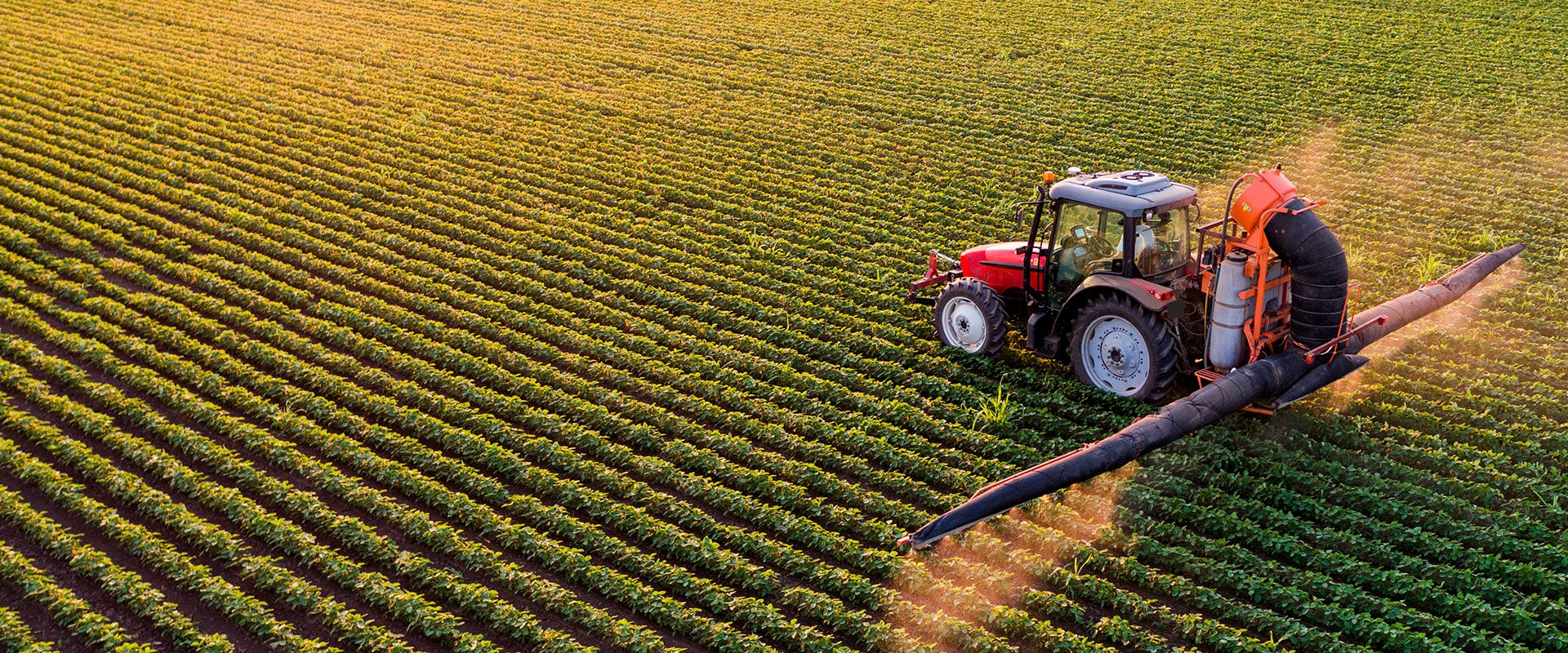 tractor on field