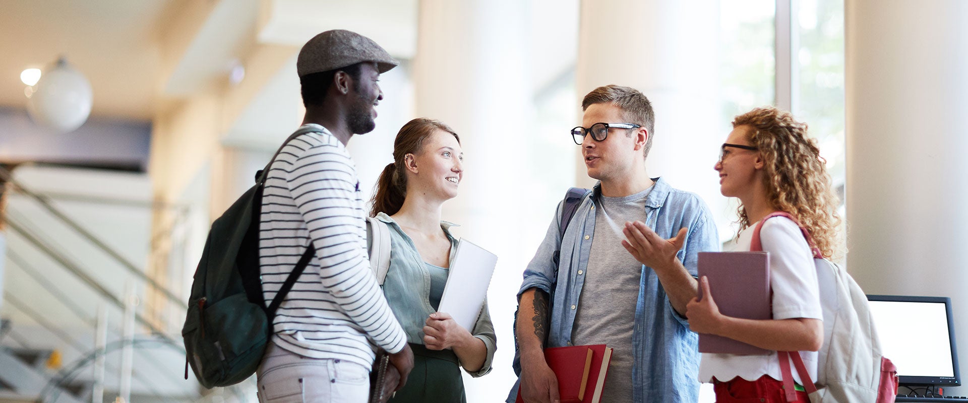 Group of students talking