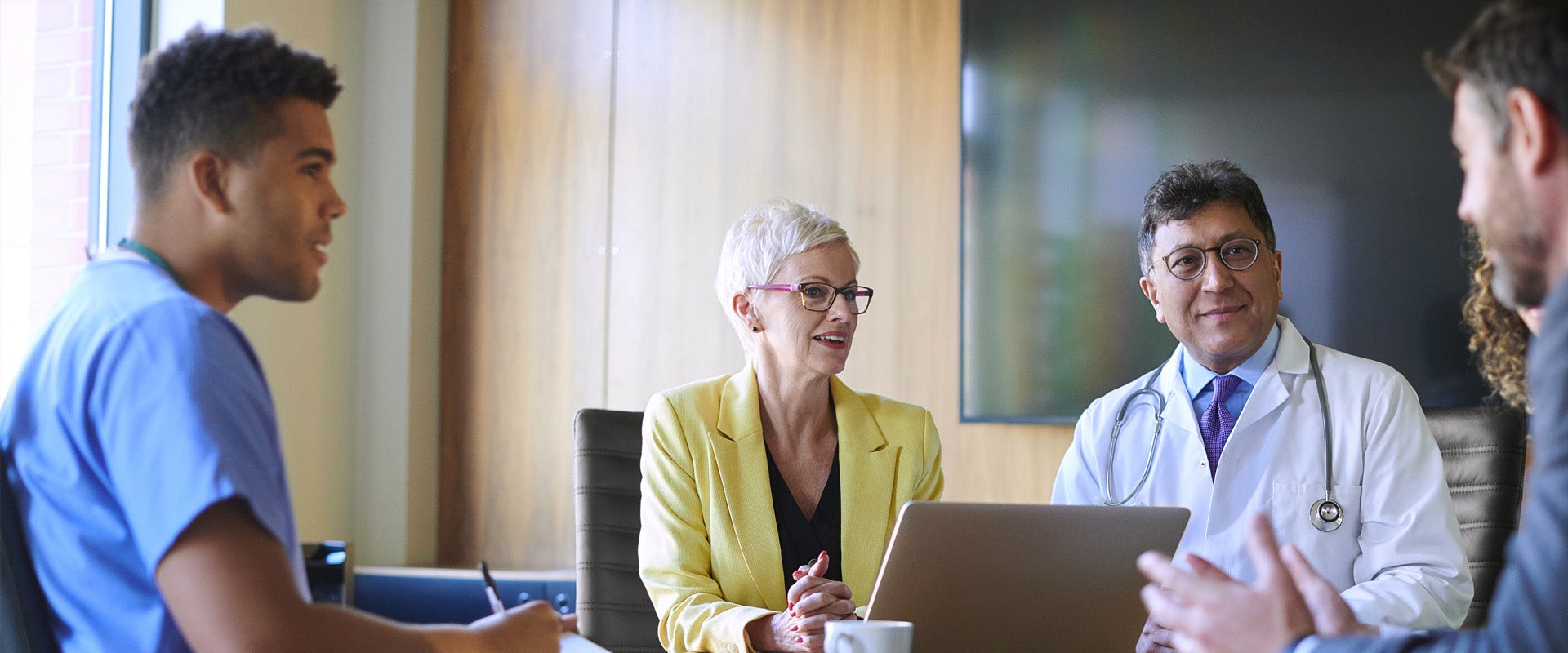 medical professionals in a meeting