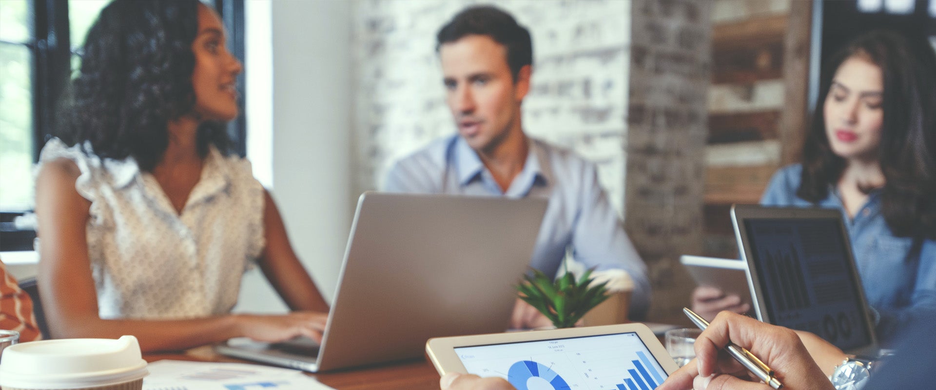People meeting at a conference table 