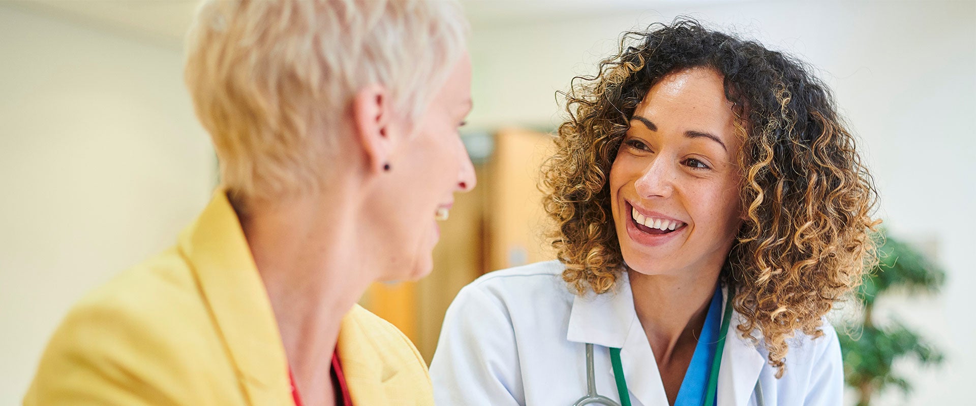 doctor smiling at patient
