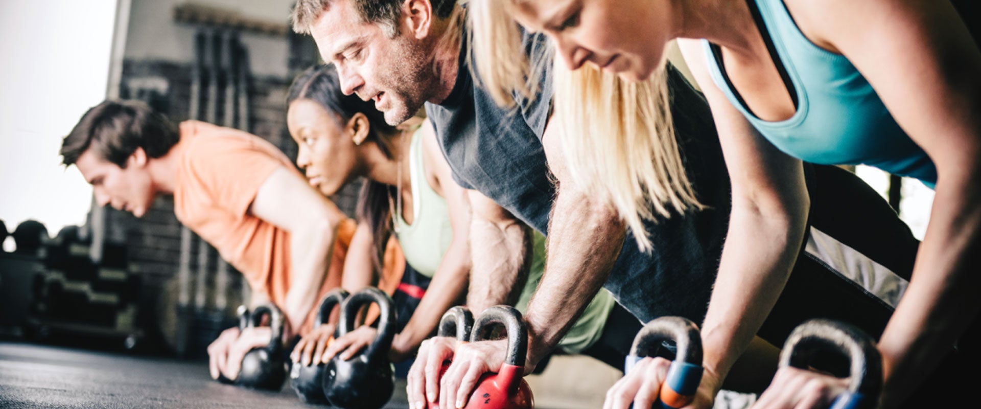 people working out