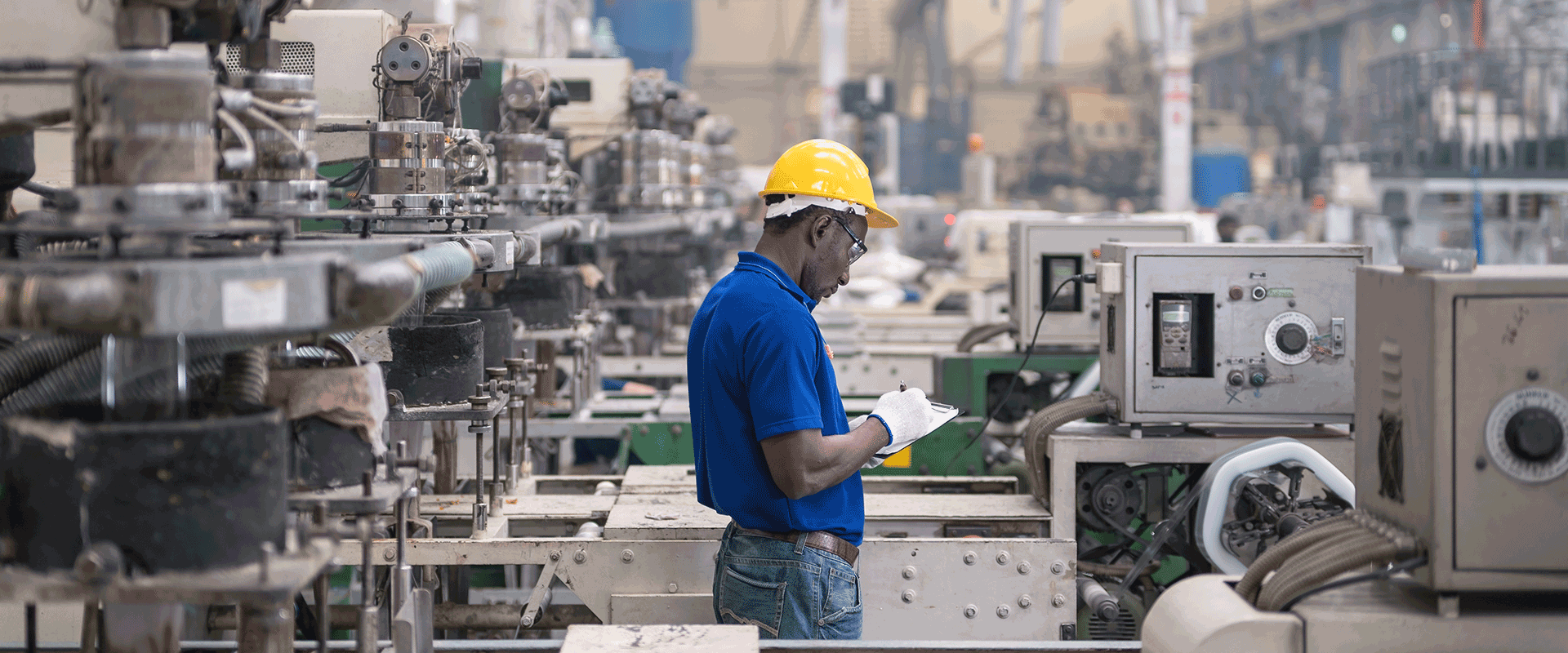 man in factory