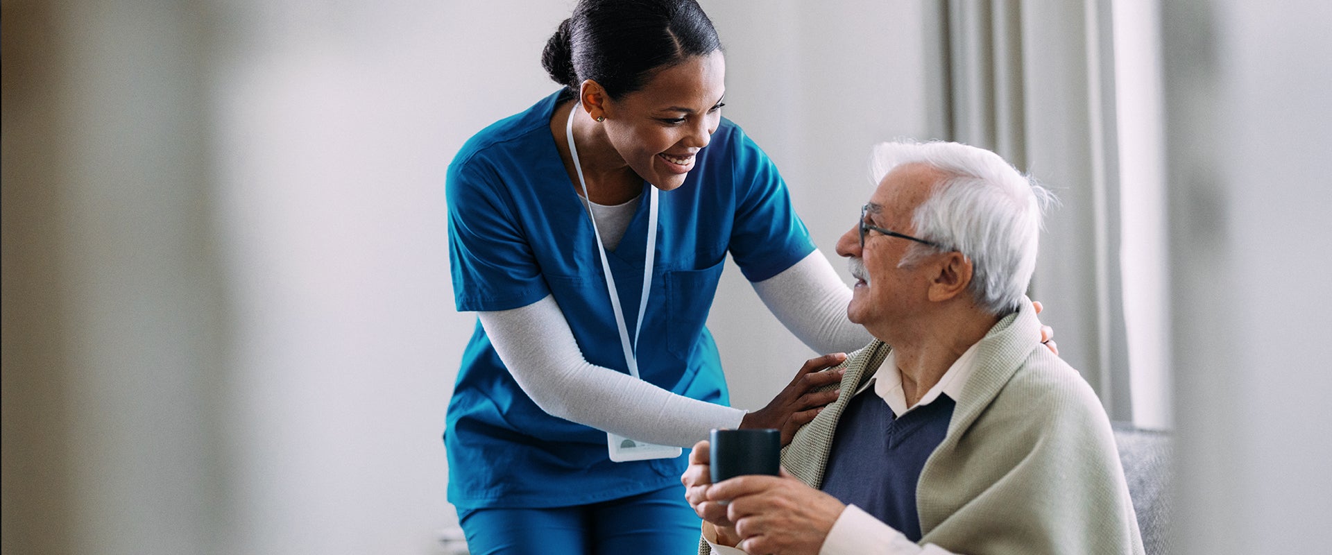 nurse and elderly patient