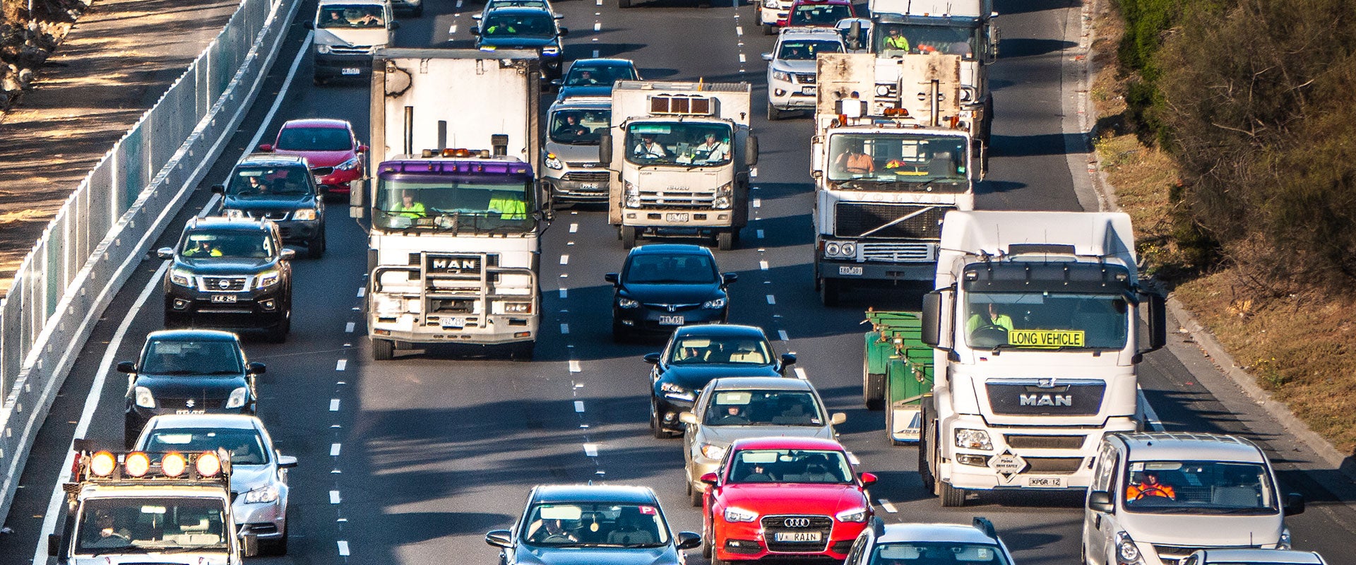 cars on highway