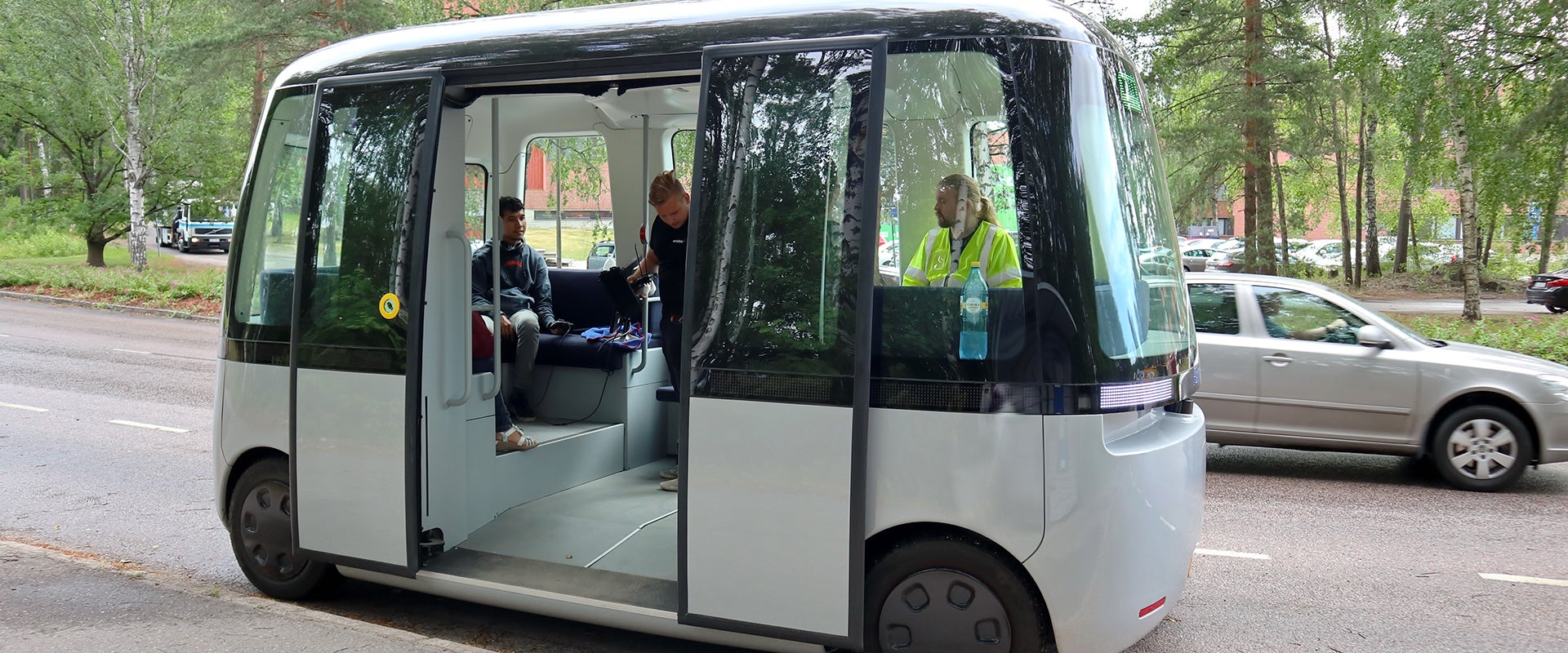 on-demand public self driving transport vehicle