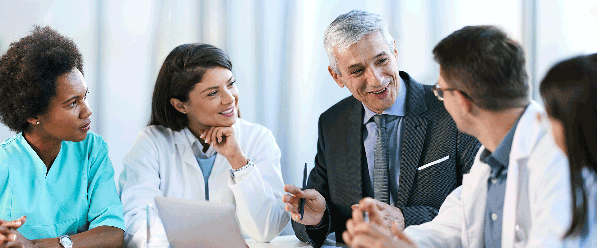 business meeting with healthcare professionals