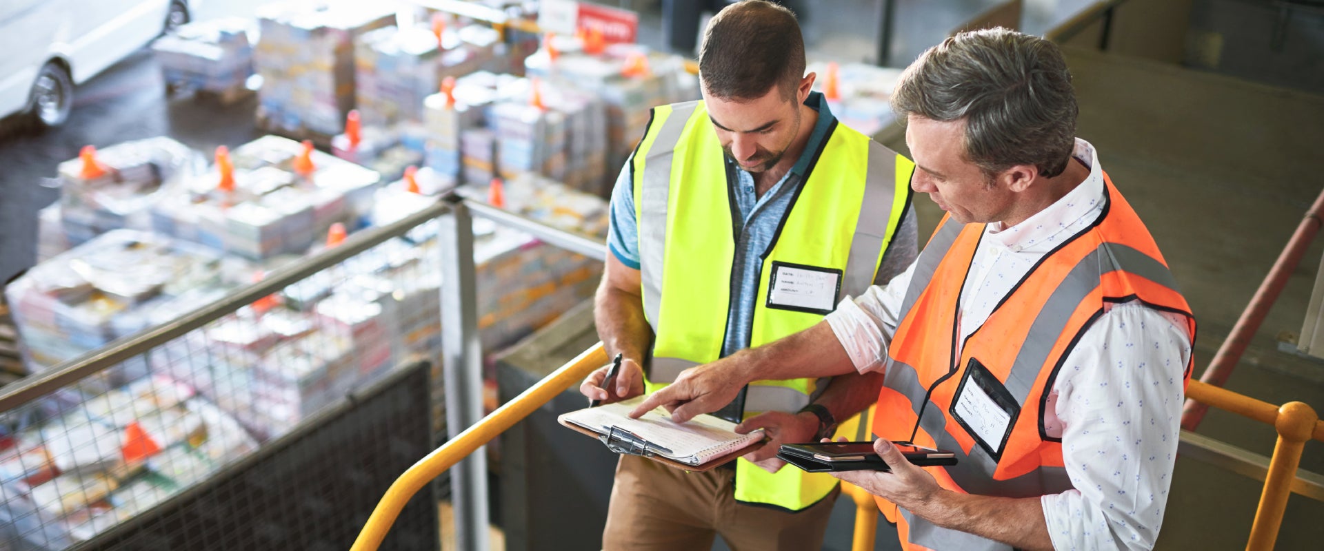 workers in a warehouse