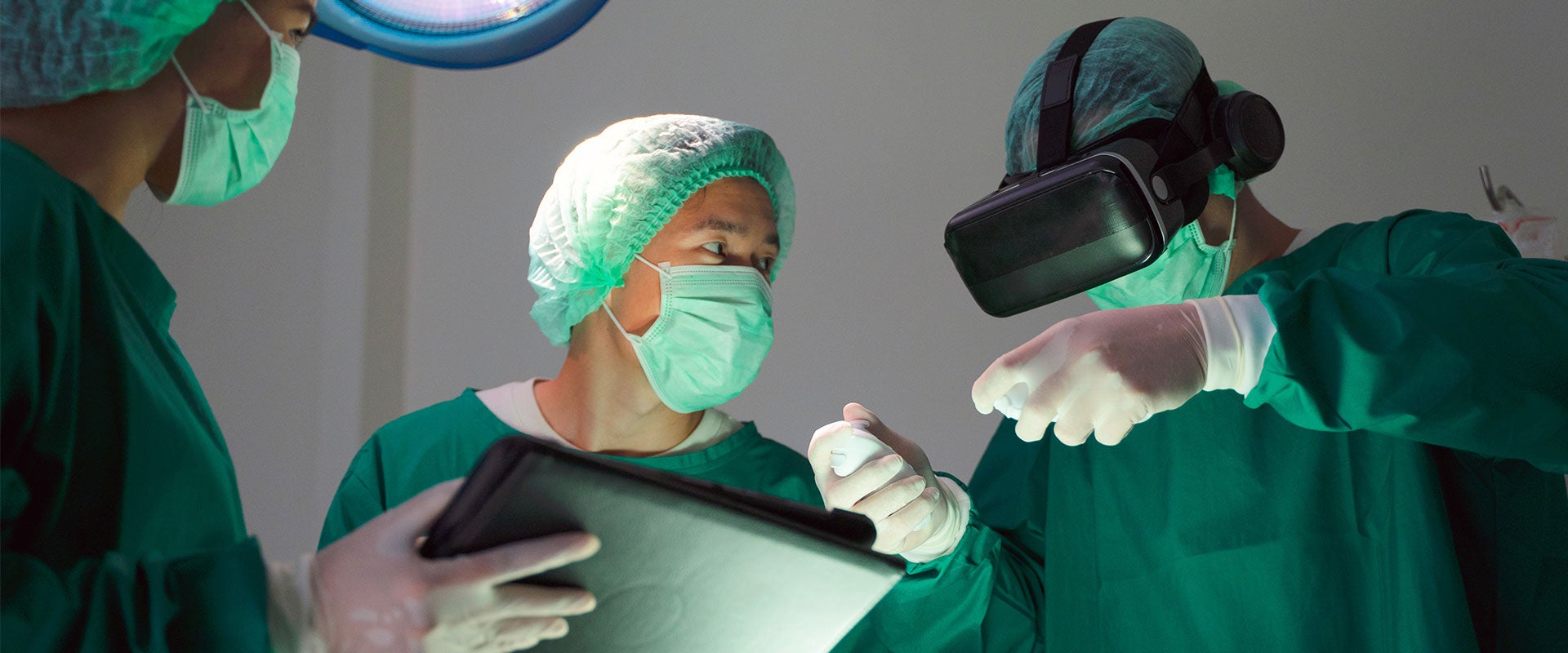 surgeons with headset