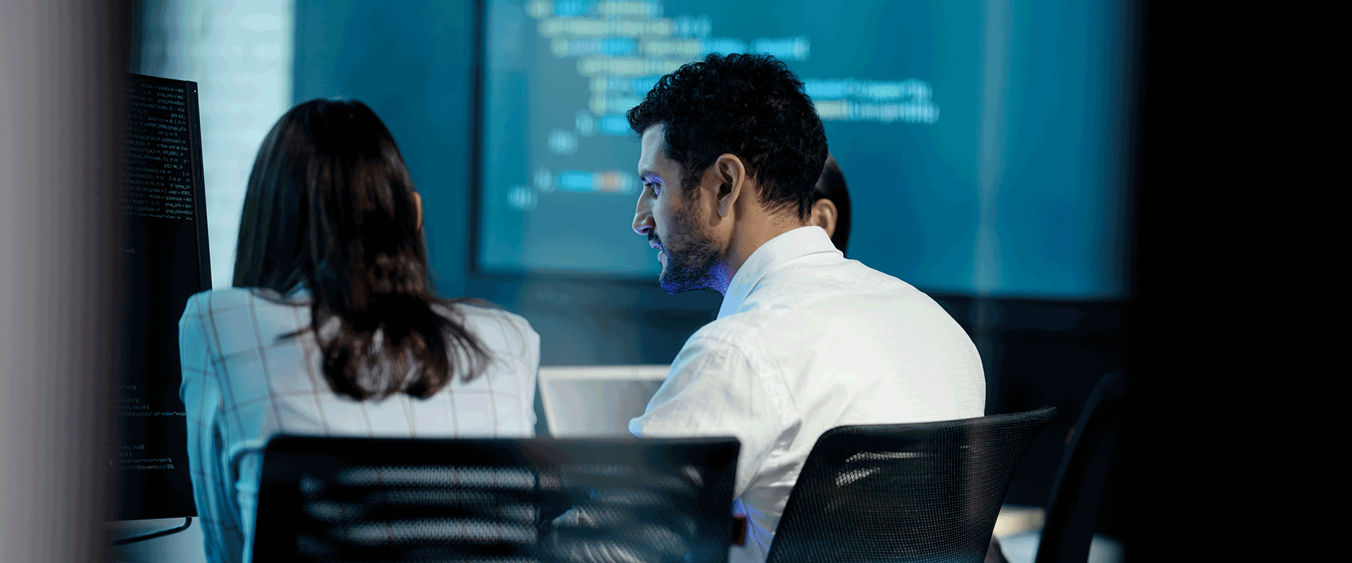 cybersecurity team in meeting