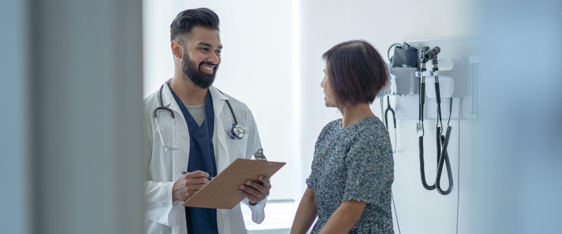 physician talking with patient