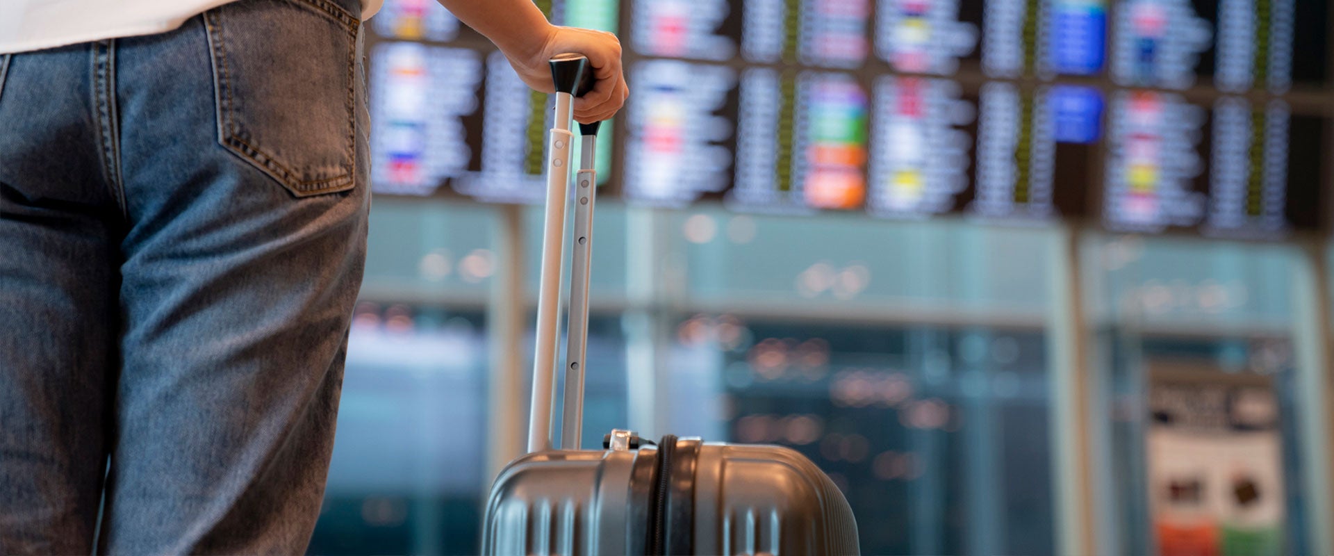 traveler in airport