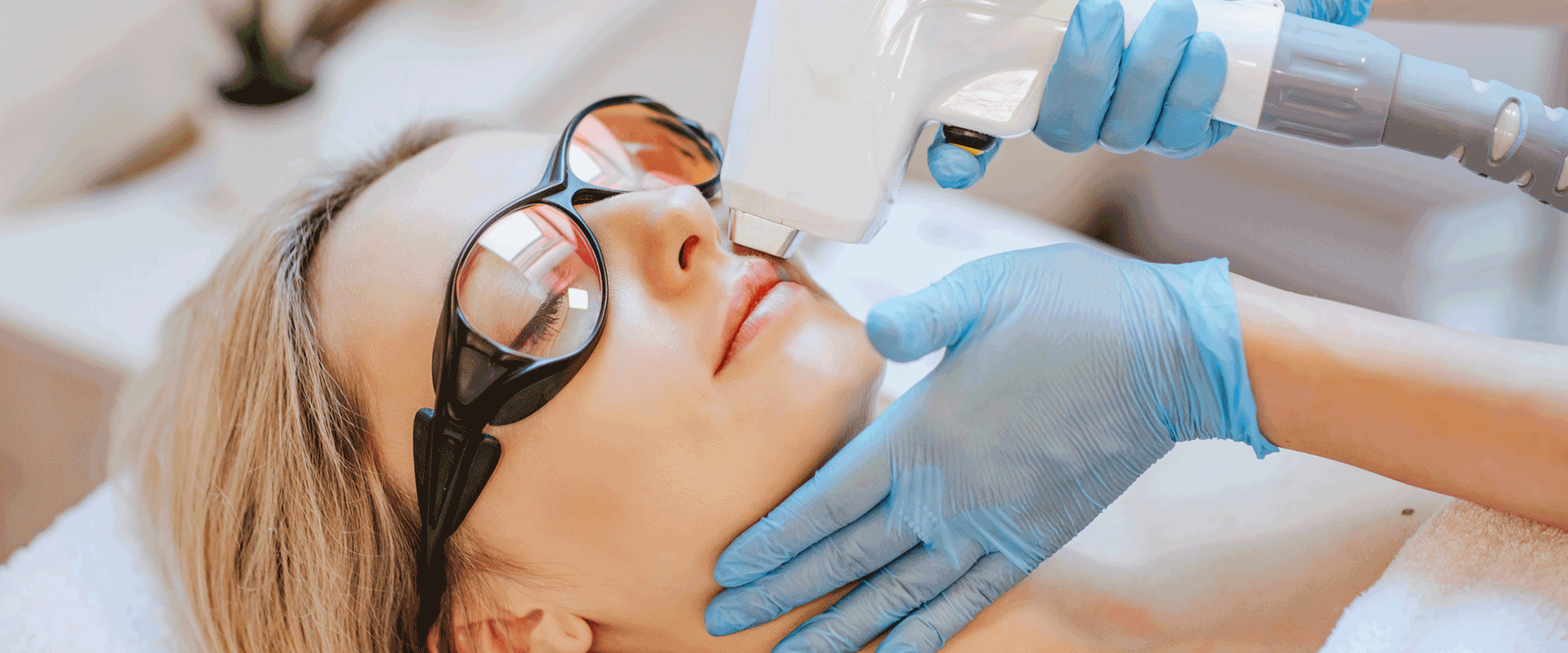 woman getting medical spa treatment