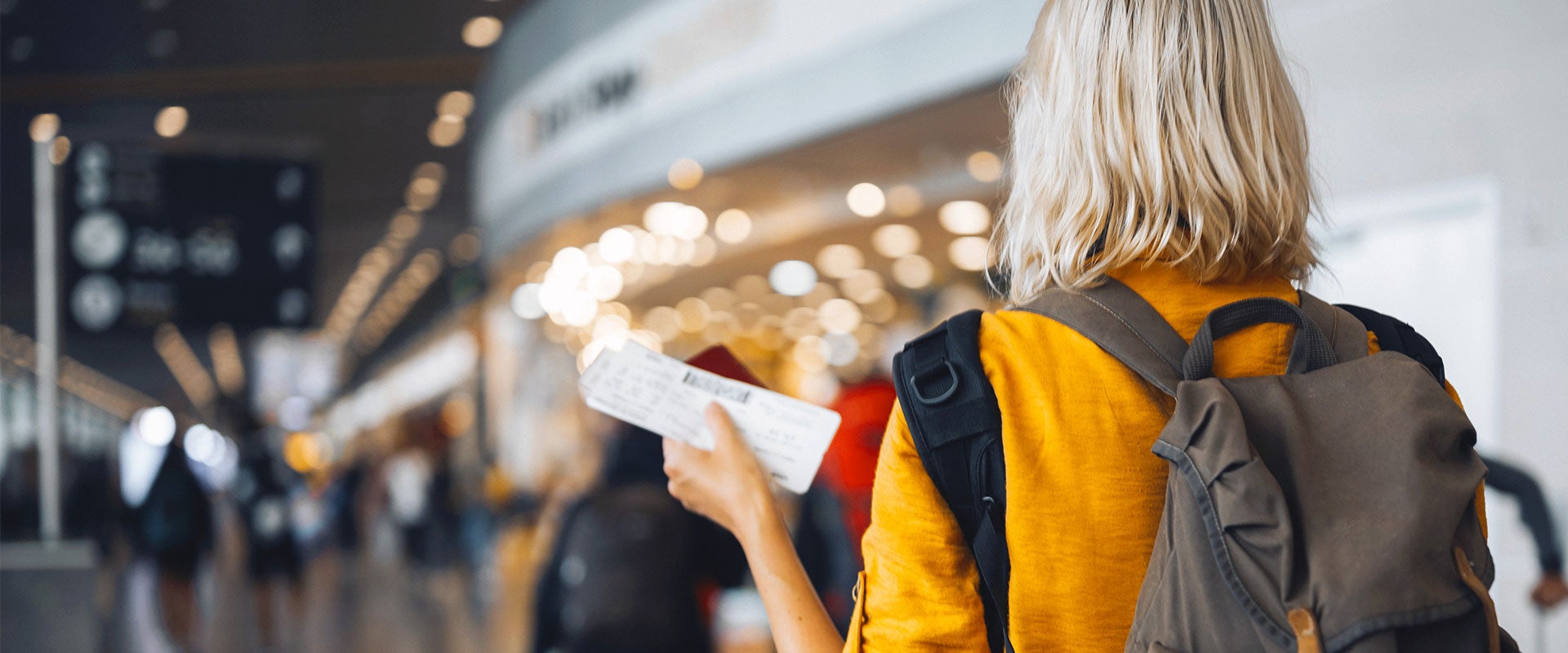 woman at airport