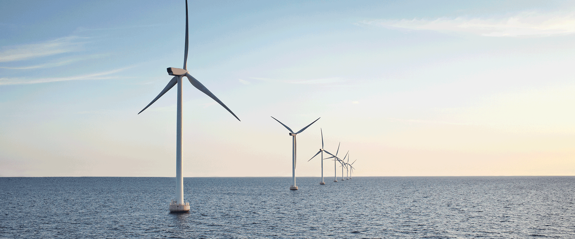 windmills on the ocean