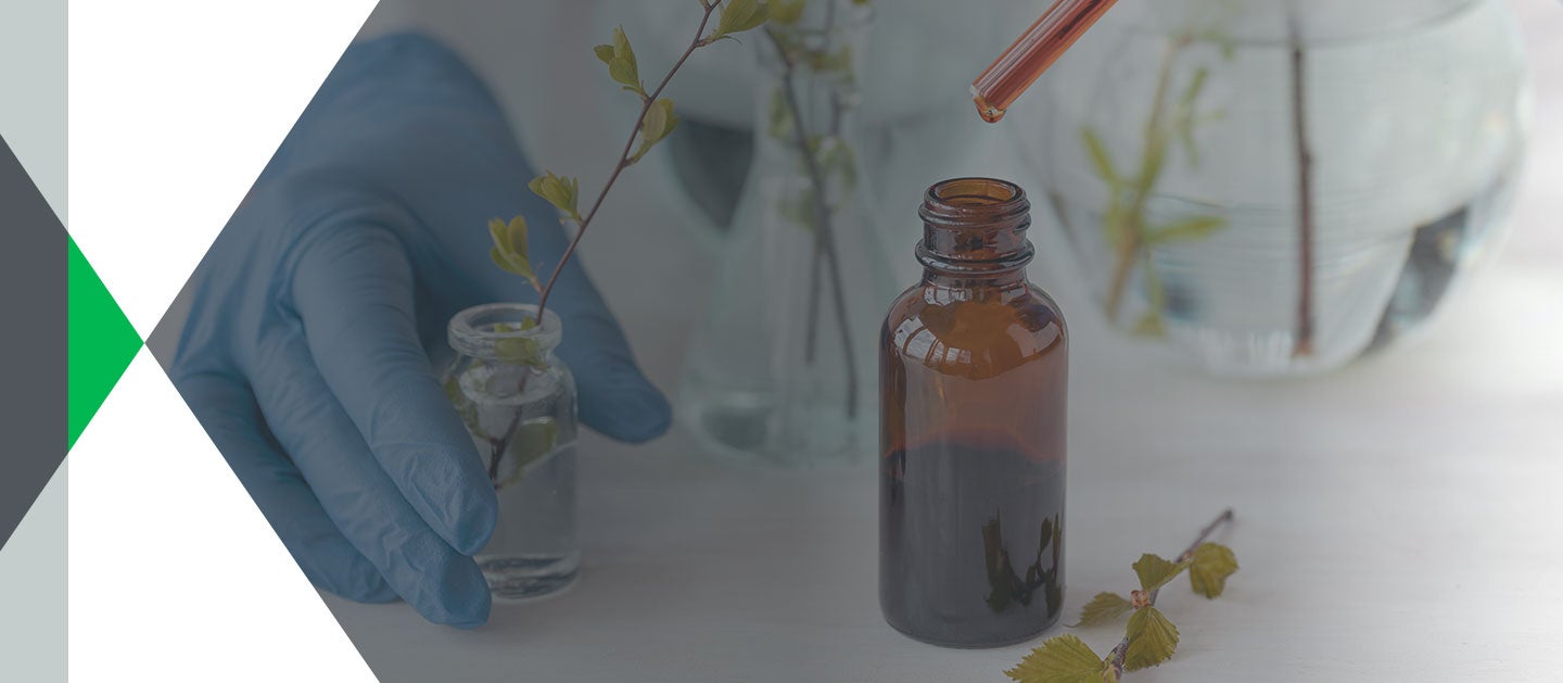 vial of bio-based chemicals