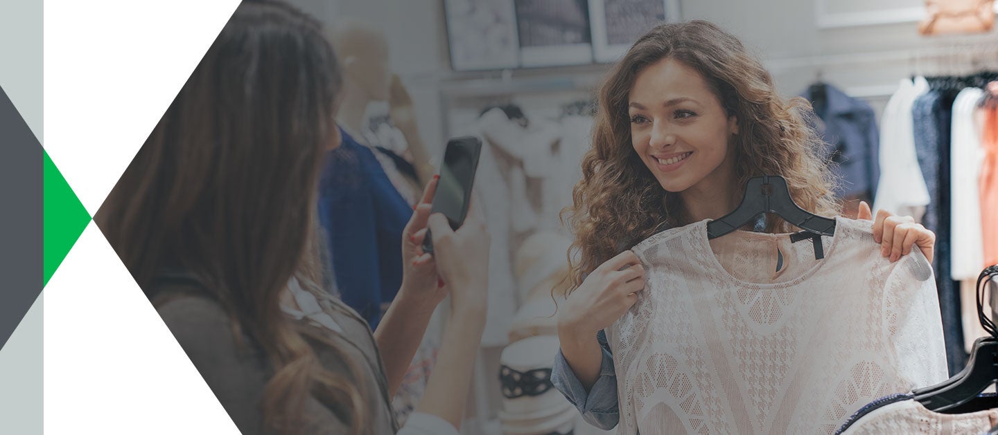two women shopping for clothing