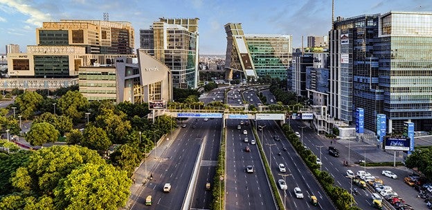 New Delhi skyline