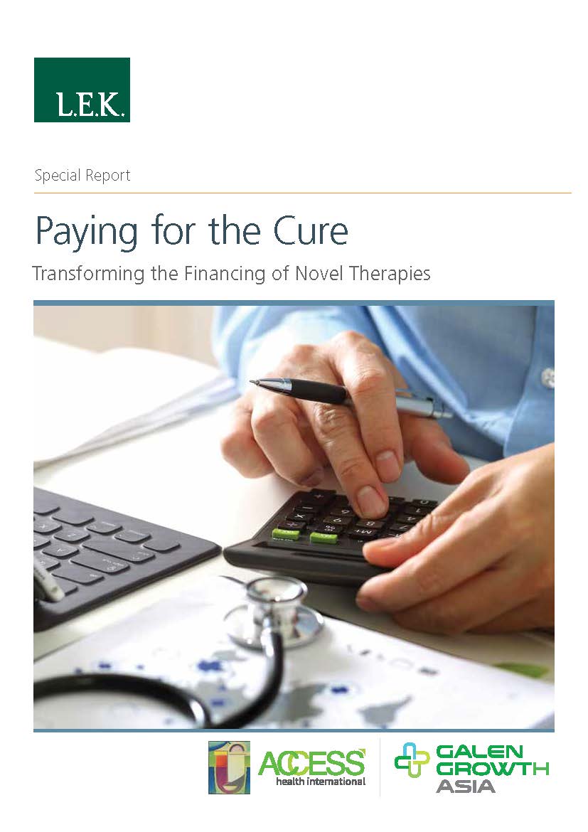 Transforming the Financing of Novel Therapies Report