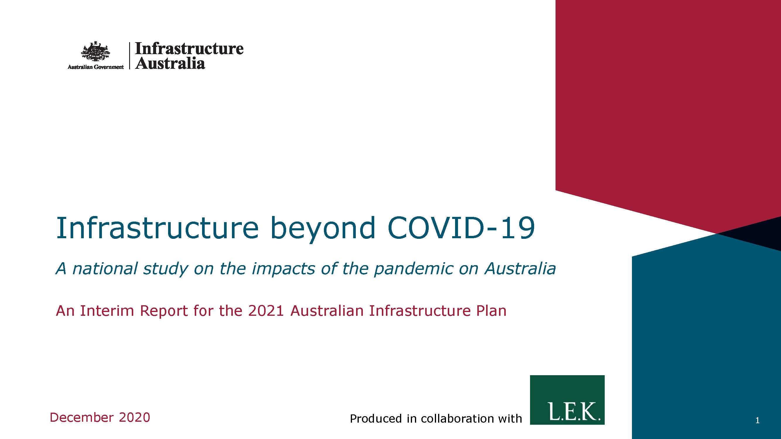 COVID-19 impact on infrastructure report