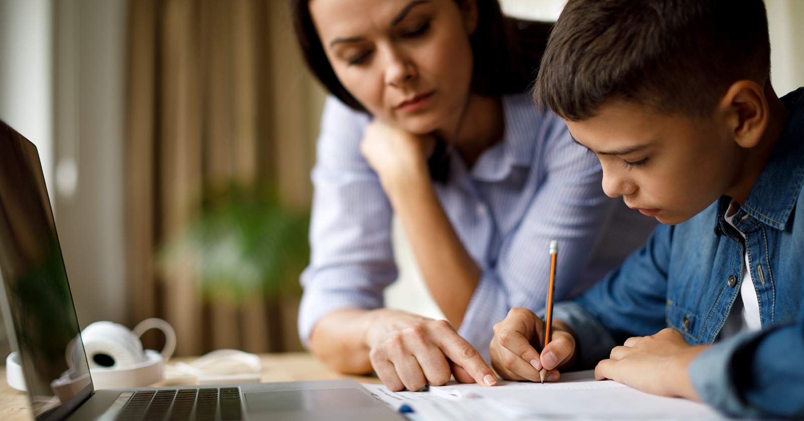 Looking after. Look after children. Schoolwork