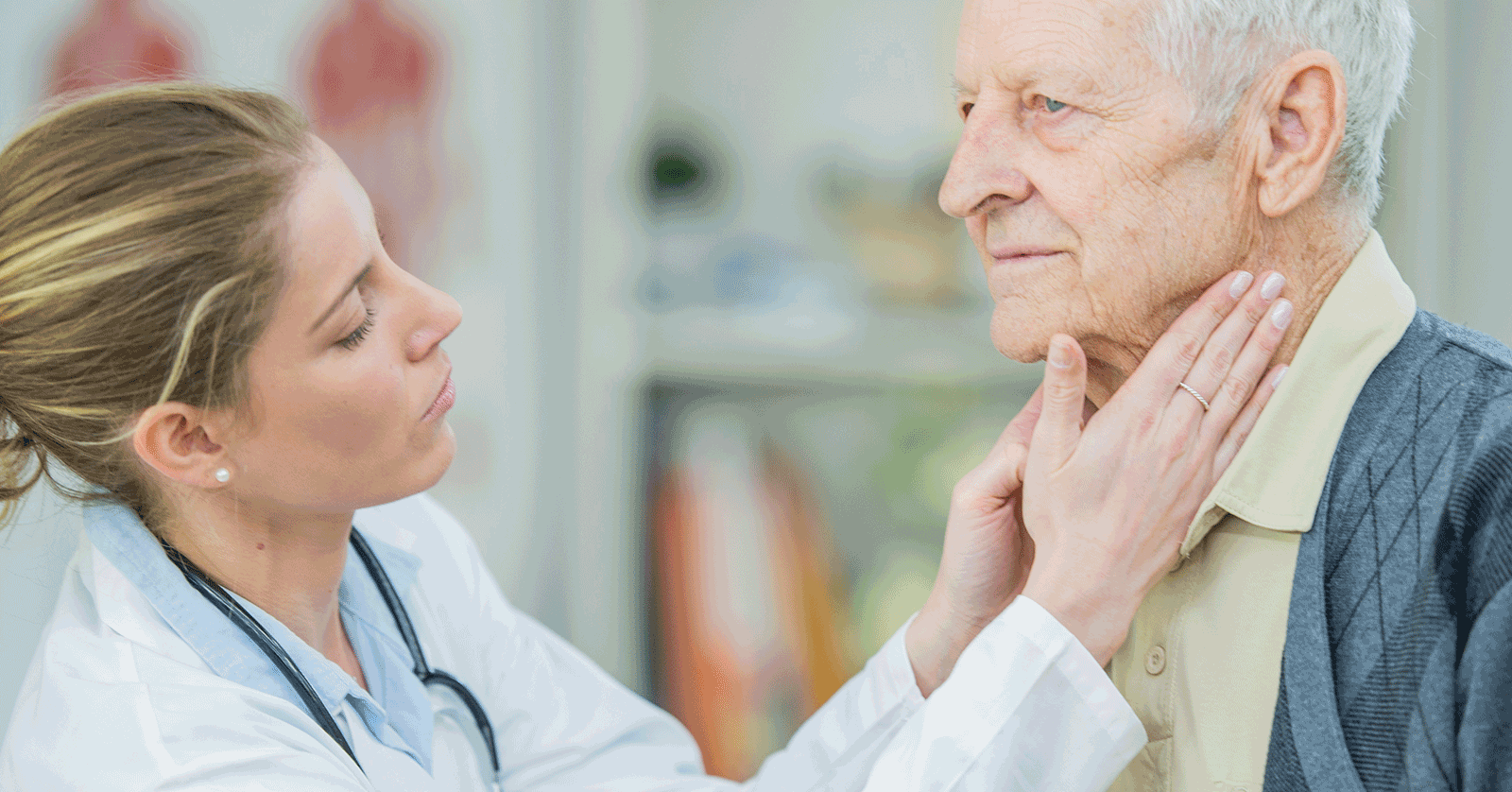 elderly physician check-up