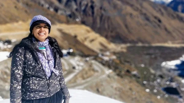 person hiking mountain