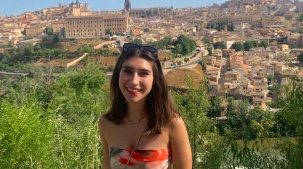 woman in front of view