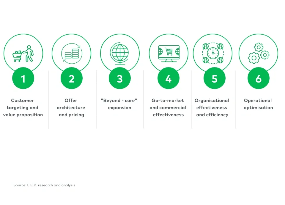Six key growth and profit improvement levers