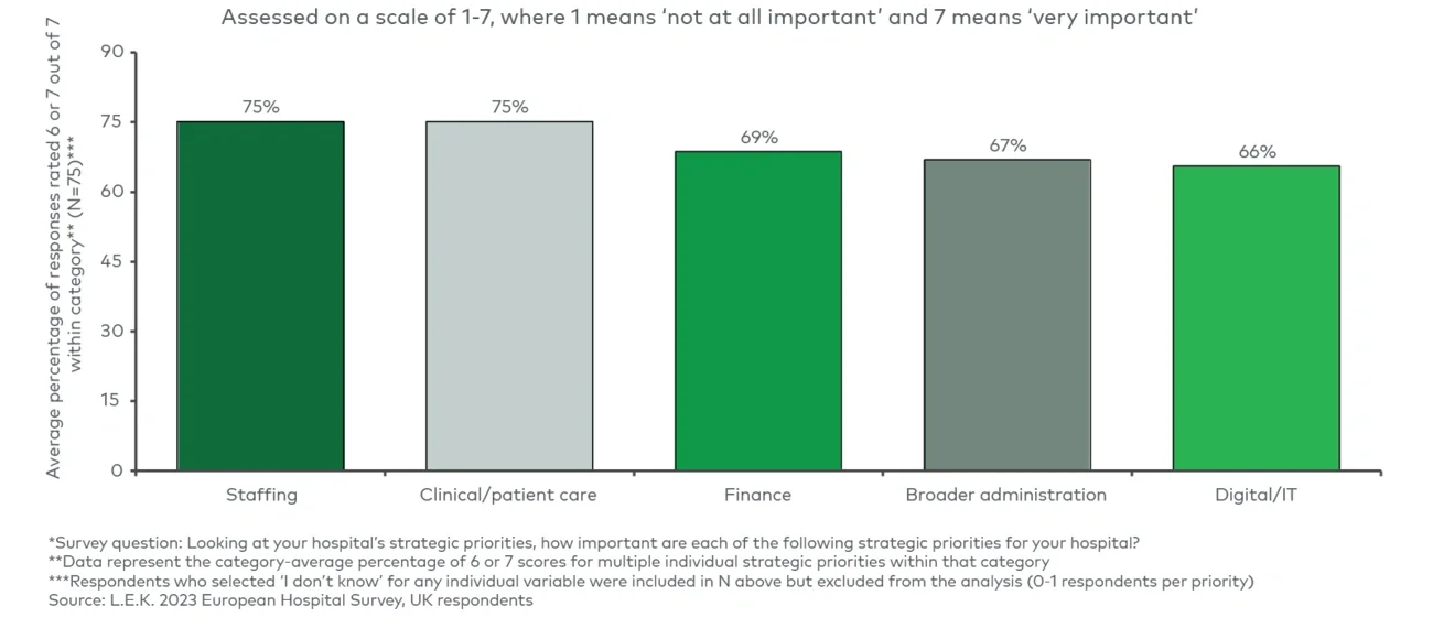 Strategic priorities for UK hospitals*