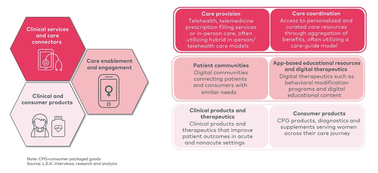 Overview of women’s health solution types