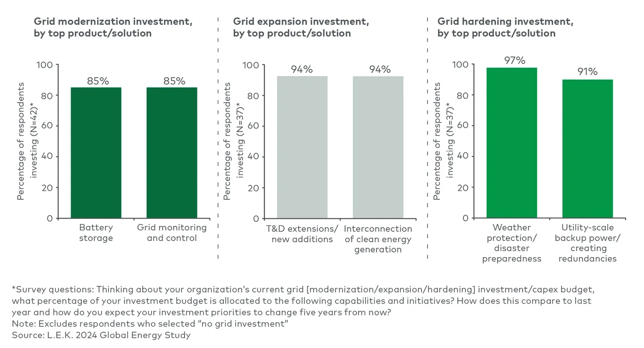 Investments in grid modernization, expansion and hardening (2024)