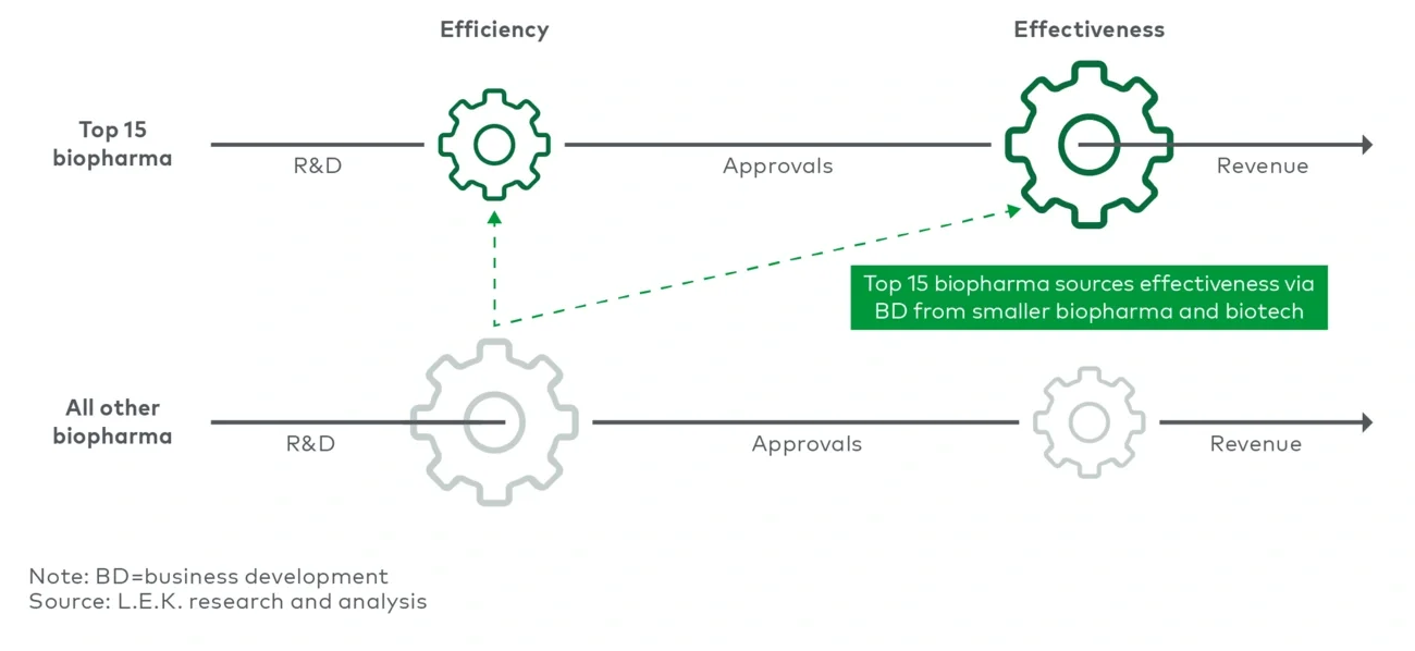 Conceptual model of R&D efficiency and effectiveness 