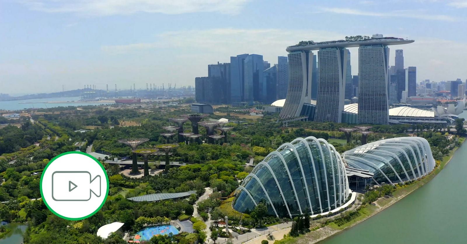 skyline in Singapore