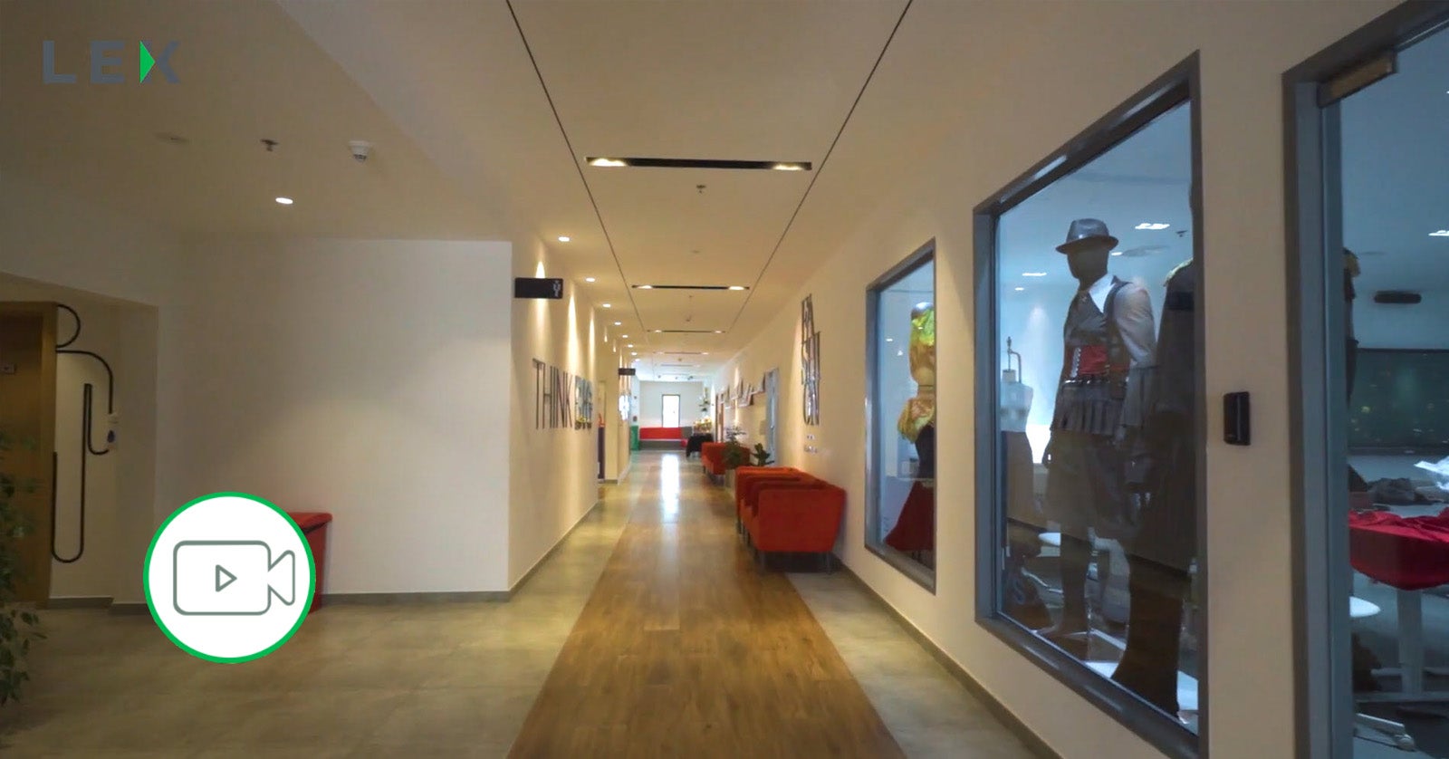 Hallway at Middlesex University, Dubai