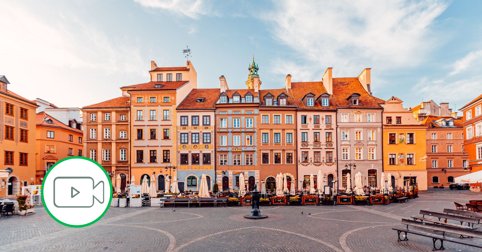 city square in Eastern Europe