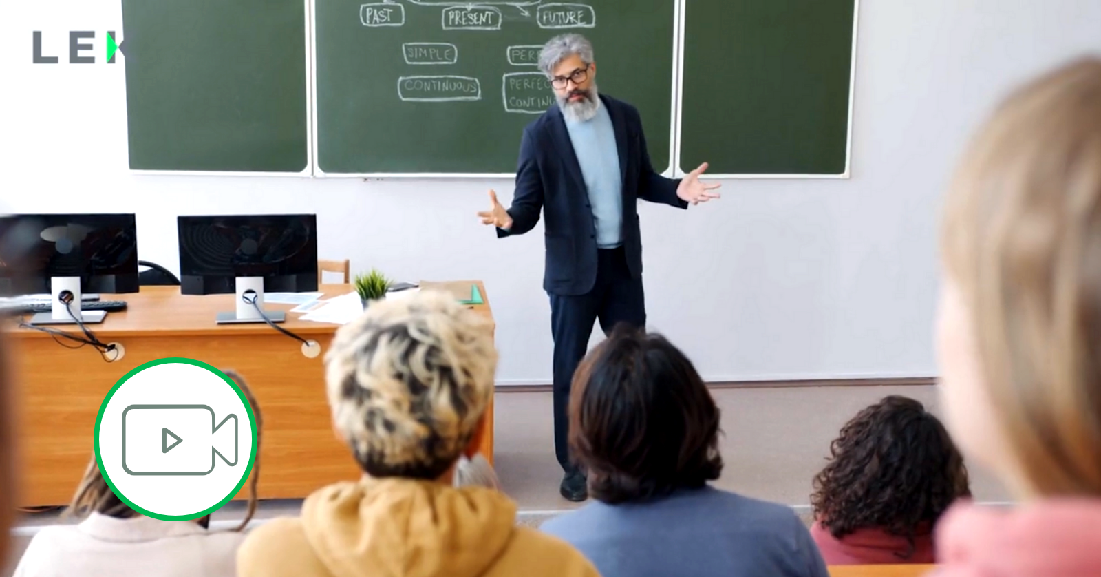 teacher and students in classroom