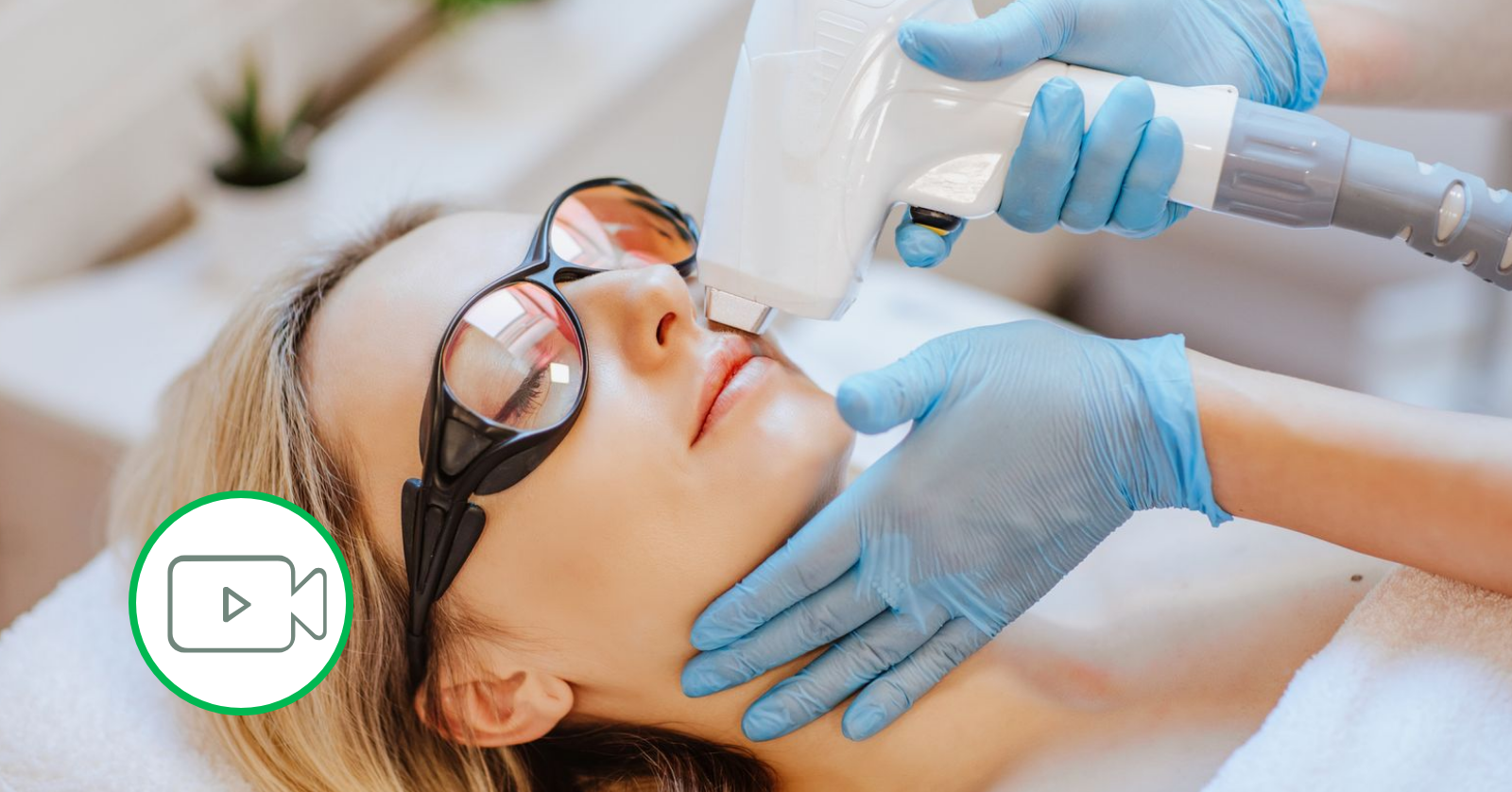 woman getting medical spa treatment